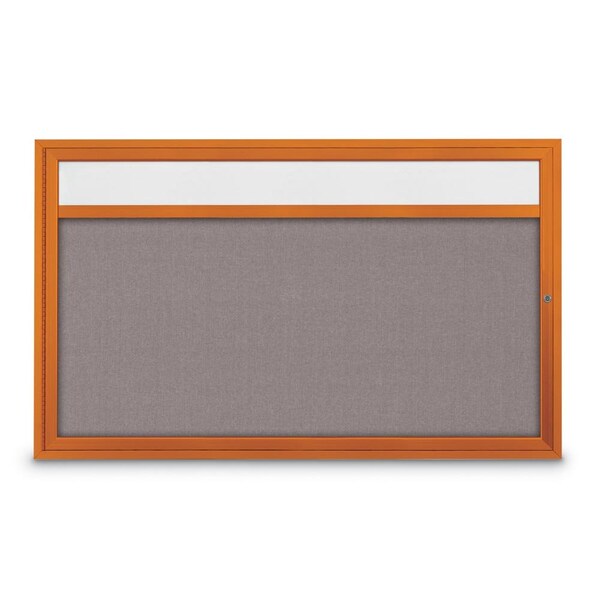 United Visual Products Hinge-less Radius Corkboard, 30"x36", Black Alum Frame/Cloud UVEB3036R-BLACK-CLOUD - main